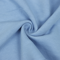 Ткань Футер 3-х нитка, Петля, цвет Светло-Голубой (на отрез)  в Лосино-Петровском