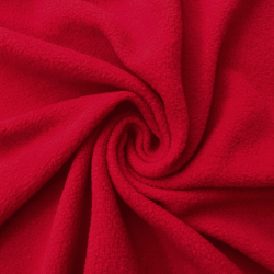 Флис Односторонний 130 гр/м2, цвет Красный (на отрез)  в Лосино-Петровском