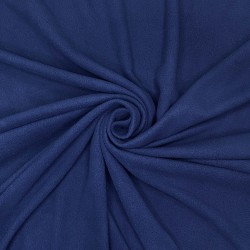 Флис Односторонний 130 гр/м2, цвет Темно-синий (на отрез)  в Лосино-Петровском