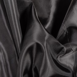 Ткань подкладочная Таффета 190Т, цвет Черный (на отрез)  в Лосино-Петровском