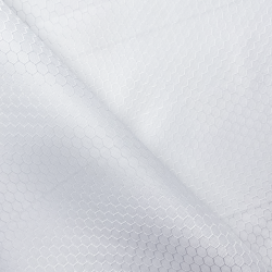 Ткань Оксфорд 300D PU Рип-Стоп СОТЫ, цвет Белый (на отрез)  в Лосино-Петровском