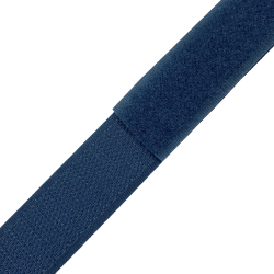 Контактная лента 25мм цвет Синий (велькро-липучка, на отрез)  в Лосино-Петровском