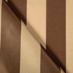 Ткань Оксфорд 300D PU, Бежево-Коричневая полоска (на отрез)  в Лосино-Петровском