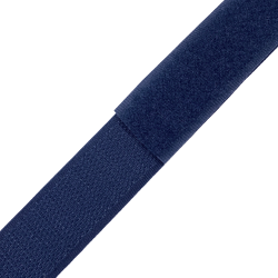 Контактная лента 25мм цвет Тёмно-Синий (Велькро-липучка), на отрез  в Лосино-Петровском