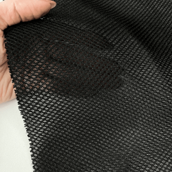 Сетка 3D трехслойная Air mesh 165 гр/м2, цвет Черный (на отрез)  в Лосино-Петровском