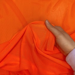 Трикотажная Сетка 75 г/м2, цвет Оранжевый (на отрез)  в Лосино-Петровском